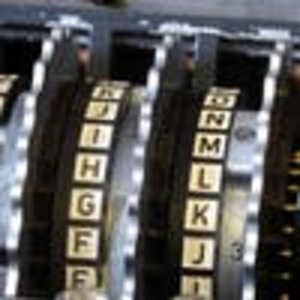 Enigma rotors with alphabet rings cropped