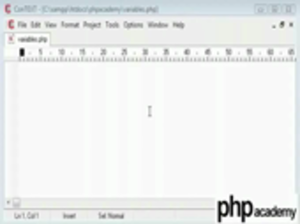 Variables in php small